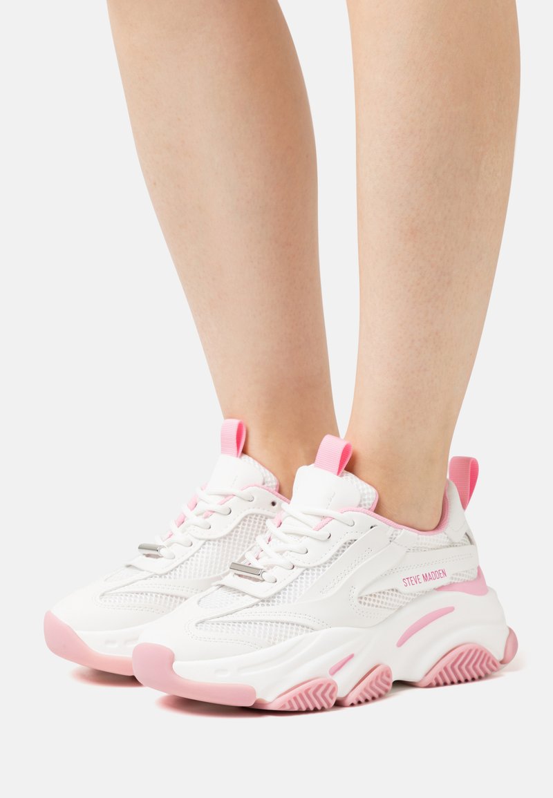 Steve Madden POSSESSION Sneakers white/pink/vit Zalando.se