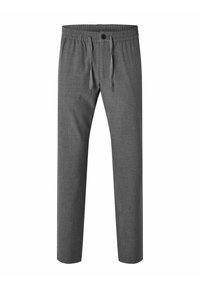 SLHSTRAIGHT ROBERT STRING PANTS FLEX - Bukse - grey melange
