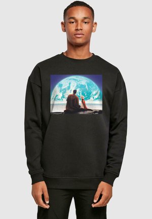 SUPERMAN LOOKING AT EARTH KRYPTO CREWNECK - Sweatshirt - black