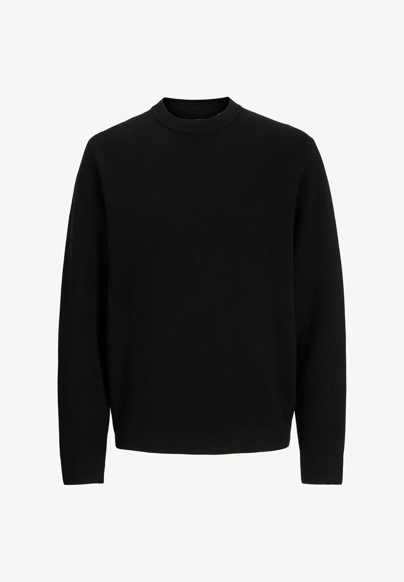 Jack & Jones PREMIUM JPRBLAMILANO STITCH CREW NECK  - Vesta - black