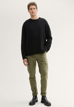 TOM TAILOR DENIM REGULAR  - Cargo trousers - dusty olive green