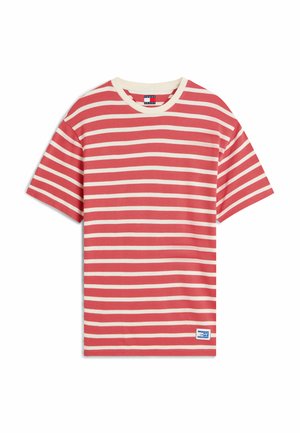 Tommy Jeans, T-shirt con stampa - anthem red stripes