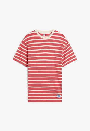 Tommy Jeans, T-shirt con stampa - anthem red stripes