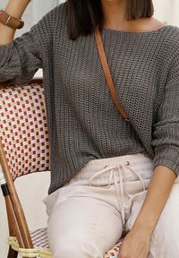 LASCANA Strickpullover - khaki