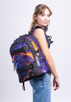 Baagl, BAAGL SKATE VIBE SCHULRUCKSACK-SET 3TLG.: SCHULRUCKSACK, FEDERMÄPPCHEN, SPORTTASCHE SET - Set zainetto - violett