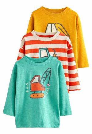 Next REGULAR FIT - LONG SLEEVE GRAPHIC PRINT 3 PACK - Hosszú ujjú felső - multi digger
