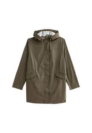 New Look Curves CURVES KHAKI HOODED RAIN COAT - Parka - khaki
