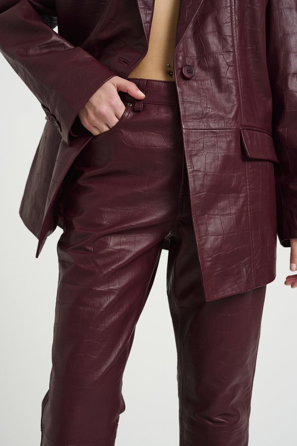 EMIOLA PANTS - Leather trousers2
