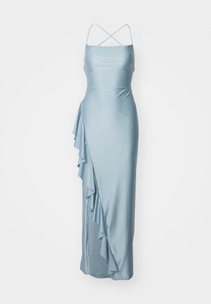 WEDDING GRACE RUFFLE - Jersey dress - dusty blue