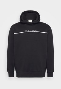 SPLIT LINE LOGO HOODIE - Sweatshirt - black