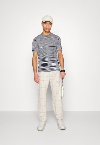 Missoni SHORT SLEEVE - T-shirts print - space-dye/navy/white