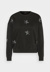 ONLINDA O NECK - Sudadera - black/silver-coloured
