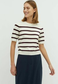 mbyM CARLA - T-shirt print - sugar wine stripe