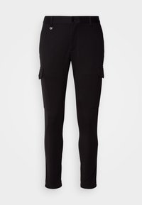 BJORN TWILL STRETCH - Cargo trousers - black