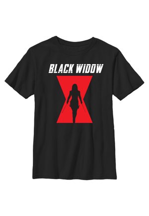 BLACK WIDOW MOVIE LOGO UNISEX - T-shirt z nadrukiem