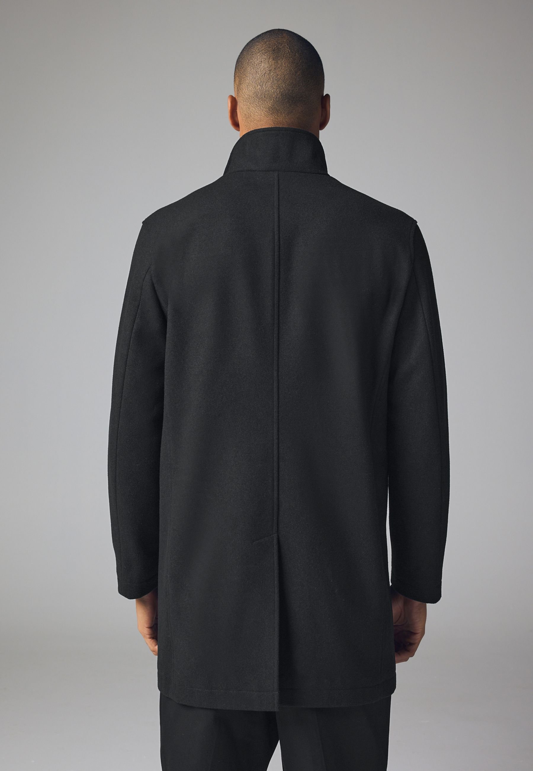 Next FIT - FUNNEL NECK - REGULAR FIT - Short coat - black - Zalando