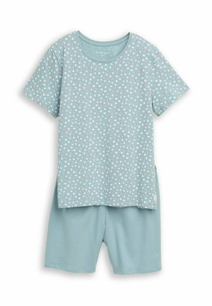 TOM TAILOR, TOM TAILOR BODYWEAR PYJAMA-SET MIT HERZMUSTER - Nachtwäsche Set - blue-medium-allover