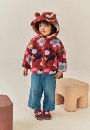 Next, REGULAR FIT - ZIP THROUGH FLEECE - Jachetă din fleece - brown flower