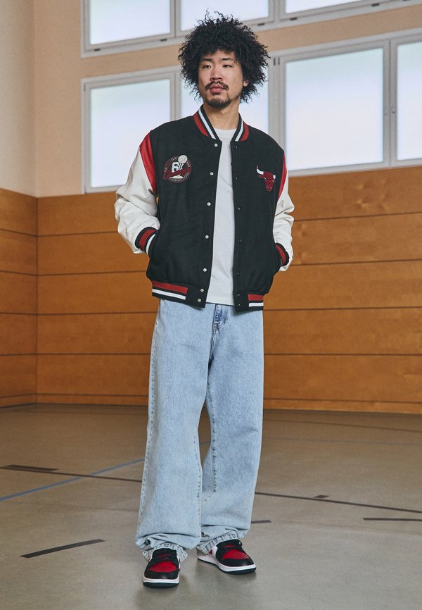 NBA CHICAGO BULLS FLORAL VARSITY JACKET - Club wear2