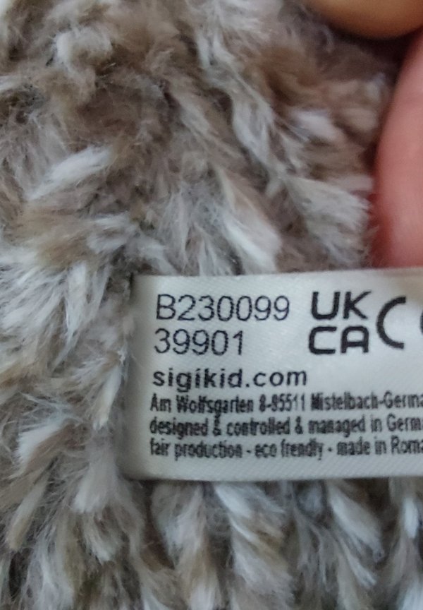 KUSCHELTIER DEEP WATER DANDY XXL BEASTSTOWN – Kuscheltier – schwarz grau