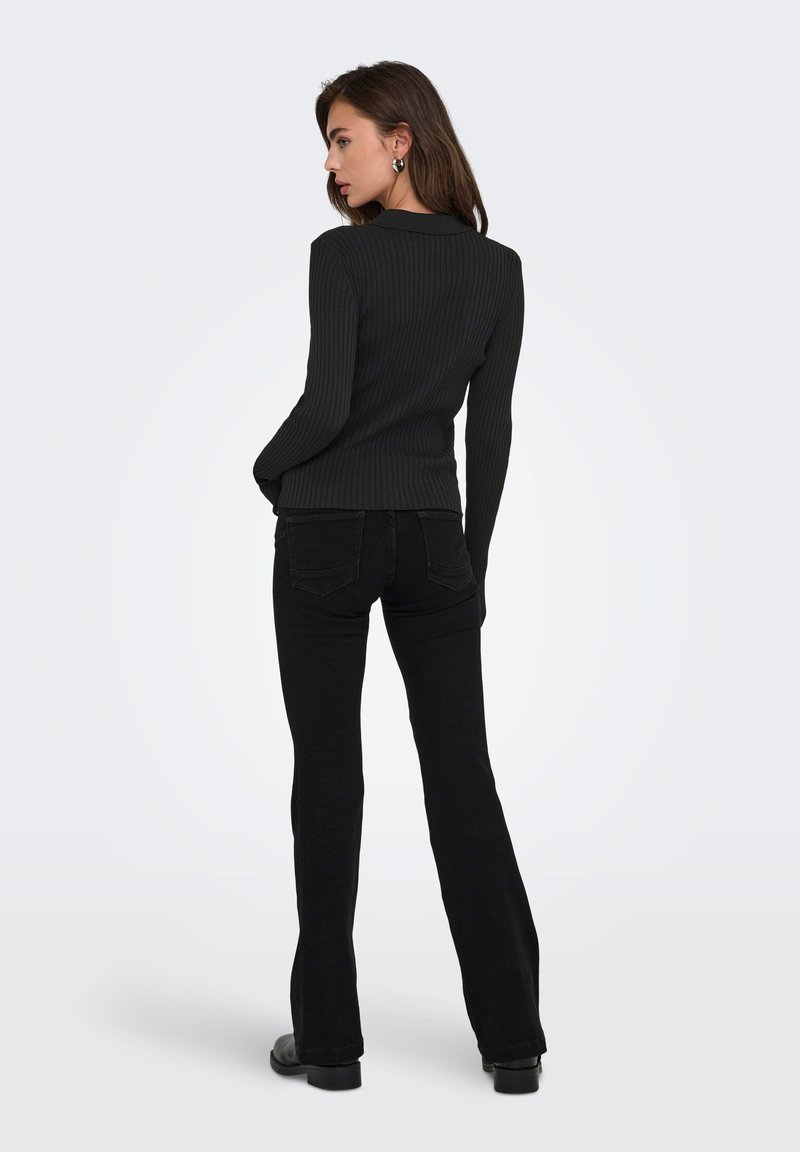 ONLY ONLSMOOTH - Maglietta a manica lunga - black 1/nero-screziato