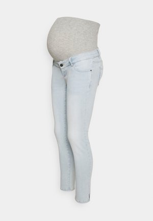 MAMALICIOUS MLJOLIET SLIM 7/8 - Calças de ganga justas - light blue denim