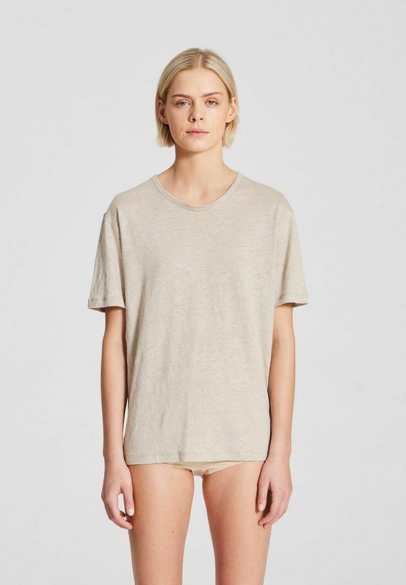 GAI+LISVA NYNNE TEE - Paprasti marškinėliai - natural