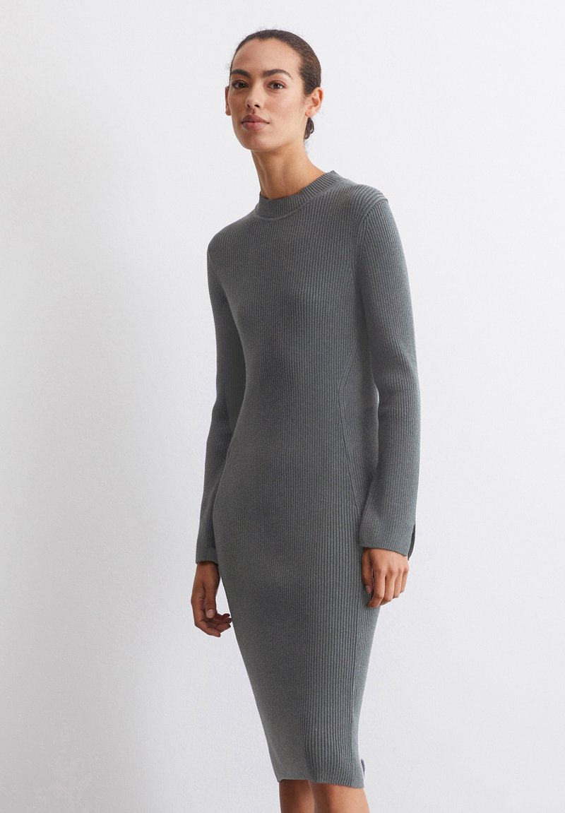 Marc Robe Russian Marc O'Polo SLIM - Robe fourreau - deep grey melange/gris - ZALANDO.CH