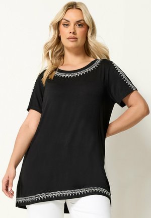 Yours Clothing, PLUS SIZE CASUAL TOPS - T-shirt print - black