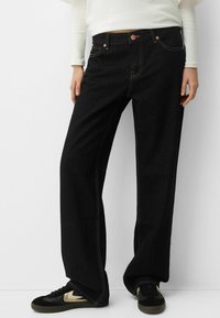 Bershka - Jean droit - dark-blue denim Image miniature 1