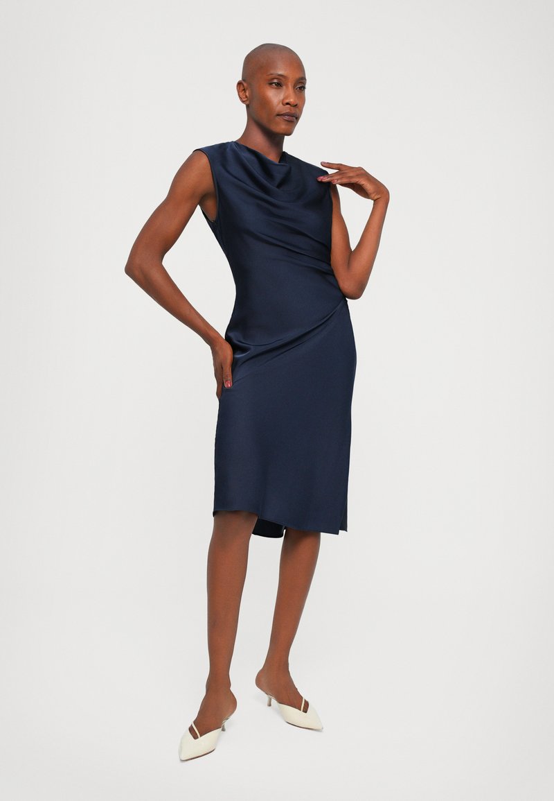 Herv Lger MILLIE DRESS - Cocktail dress / Party dress - dark blue -  Zalando.co.uk