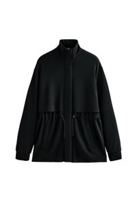 LONG SOFT-TOUCH WITH POCKETS - Klasszikus kabát - black
