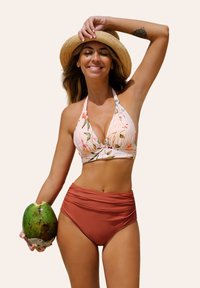 Cupshe NECKHOLDER-SET MIT HOHER TAILLE - Bikini - rosa