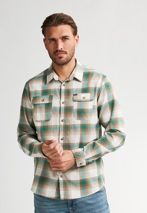 CHECKED RIVER - Overhemd - snooker green