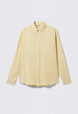 Weekday SEERSUCKER - Camisa - yellow light
