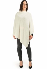 Dalle Piane Cashmere PONCHO - Pončo - bianco