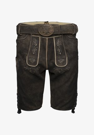 Krüger Dirndl, CURTIS - Pantalon en cuir - dunkelbraun