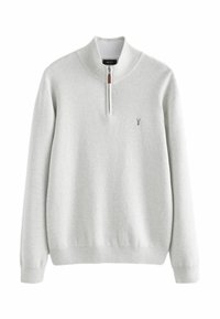 ZIP NECK REGULAR FIT - Pulover - oatmeal stag