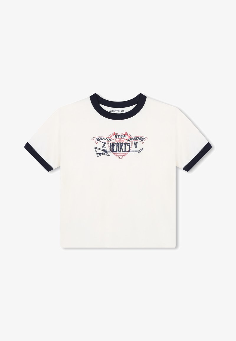 Zadig & Voltaire SHORT SLEEVES TEE - T-shirts med print - ivory