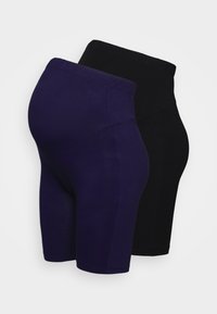 2 PACK - Pajkice – hlače - black/dark blue