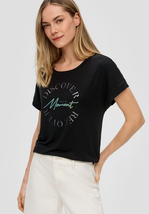 PAILLETTEN - T-Shirt print - schwarz