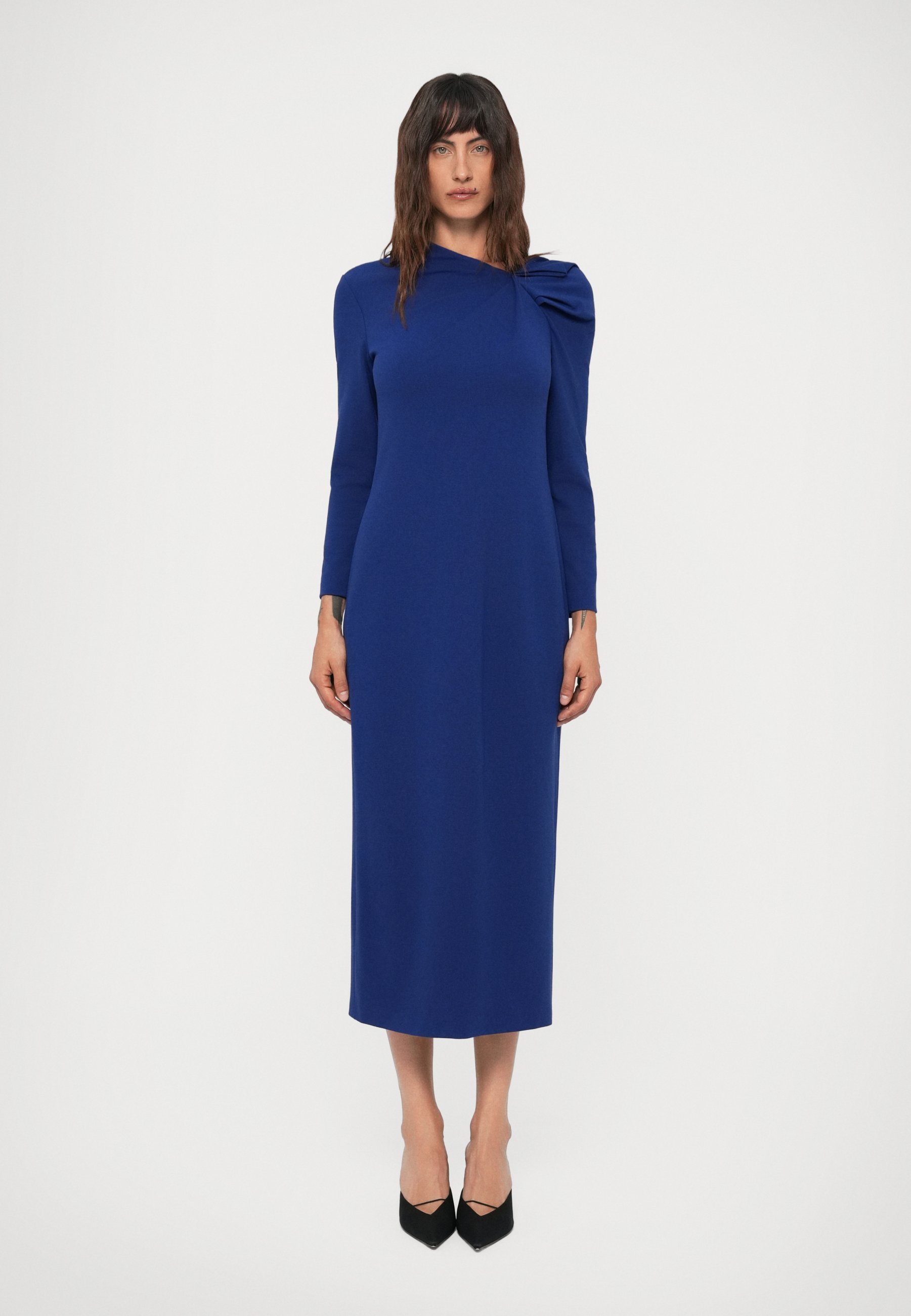 Emporio Armani DRESS - Jersey dress - royal blue/dark blue - Zalando.co.uk