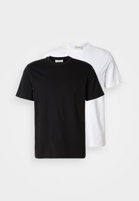 CLASSIC MONOGRAM 2 - Jednoduché tričko - black/bright white