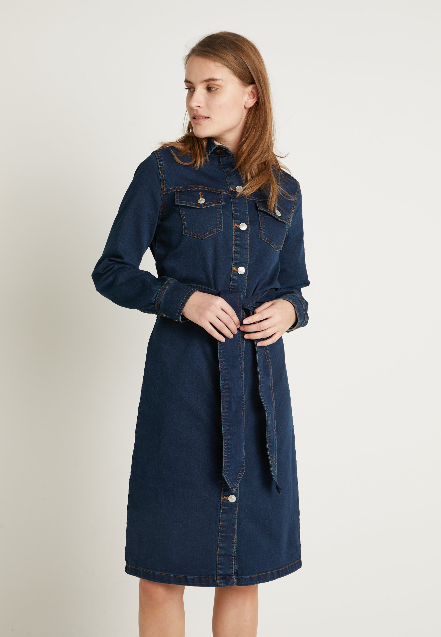 b young denim dress