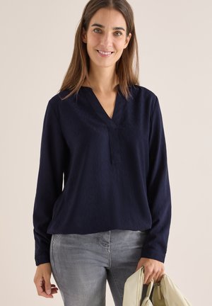IN UNIFARBE - Bluse - blau