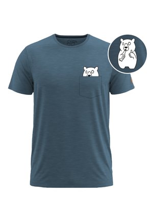 Print T-shirt - blue