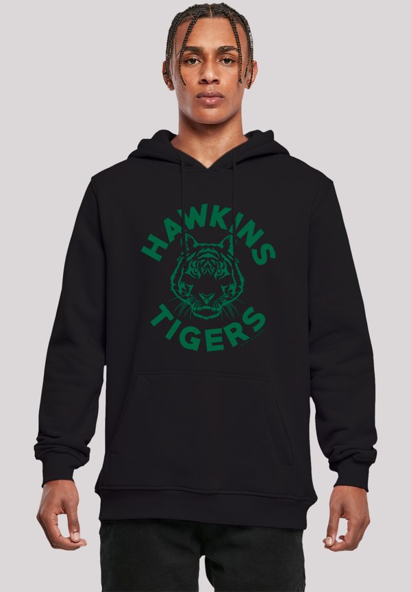 STRANGER THINGS HAWKINS TIGERS NETFLIX TV SERIES - Kapuzenpullover - schwarz