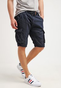 INDICODE JEANS - MONROE - Shorts - navy Miniatuurafbeelding 1