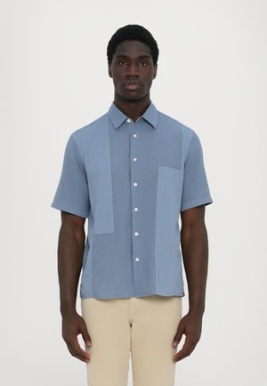 DALTON PATCHWORK SHIRT - Shirt - blue