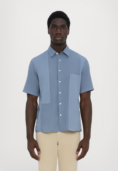 rag & bone DALTON PATCHWORK SHIRT - Hemd - blue